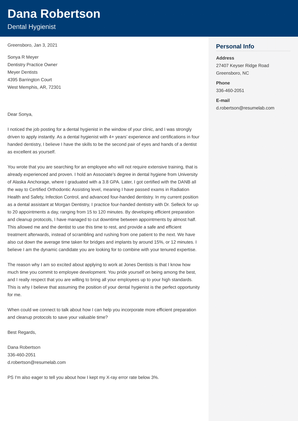 application letter 2023 sample