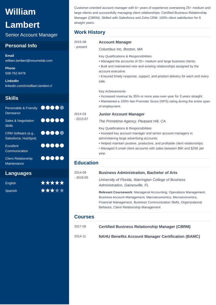 cv template cascade