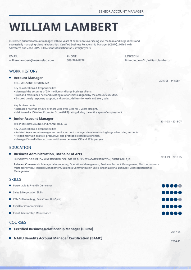 cv template ceramica