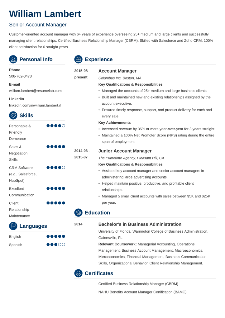 Crisp resume template