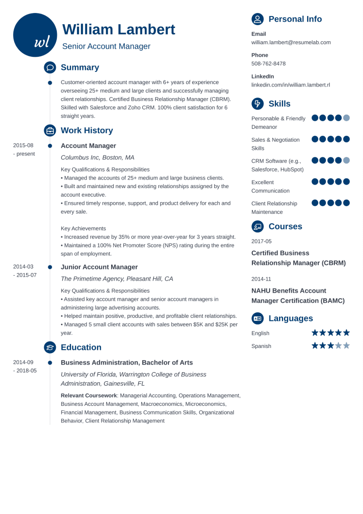 cv template primo