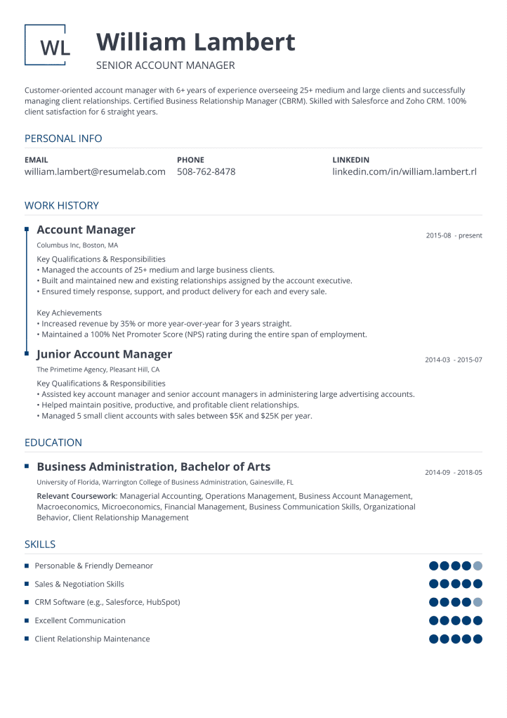 cv template squares