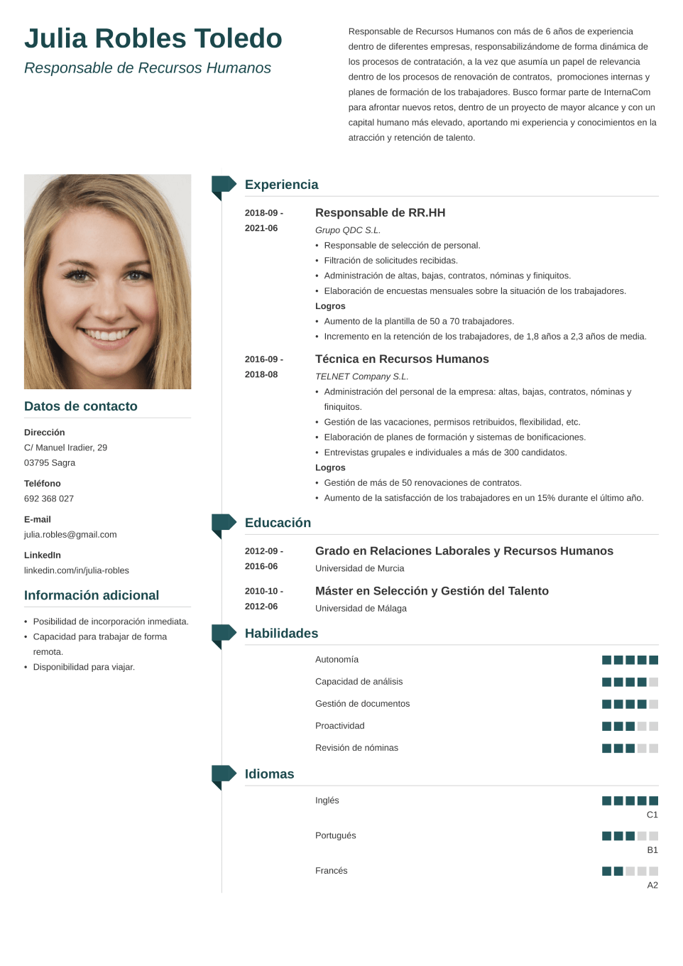 CV online muse