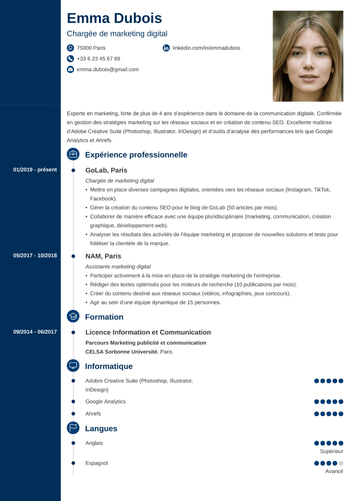 Modèle de CV Concept