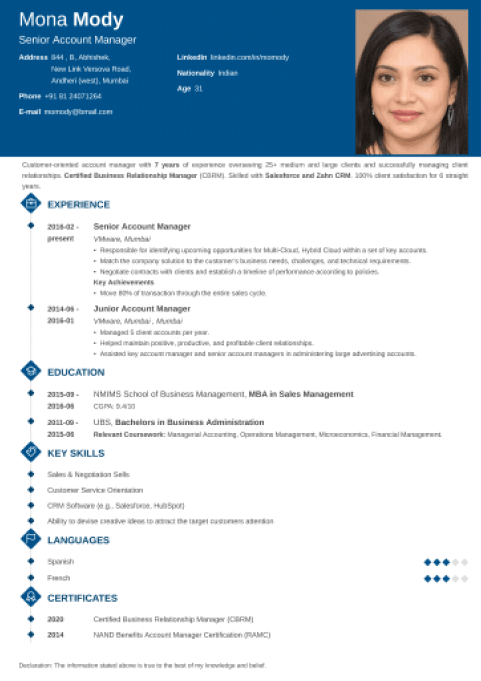 18+ Professional CV Formats: Curriculum Vitae to Download