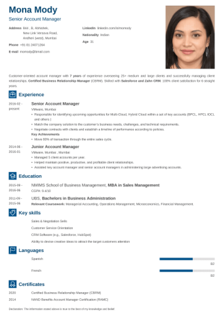 18+ Professional CV Formats: Curriculum Vitae to Download