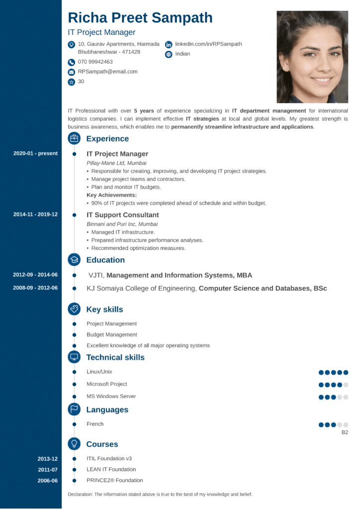 Resume Template Concept