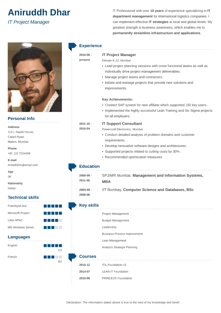 simple resume builder