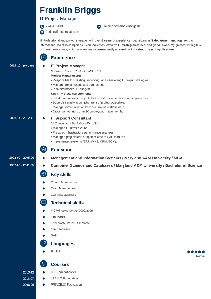 Resume Template Concept