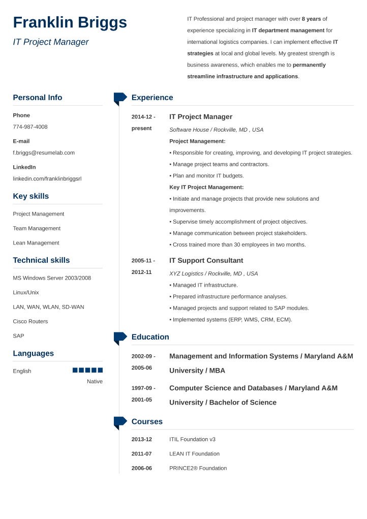 Muse resume template
