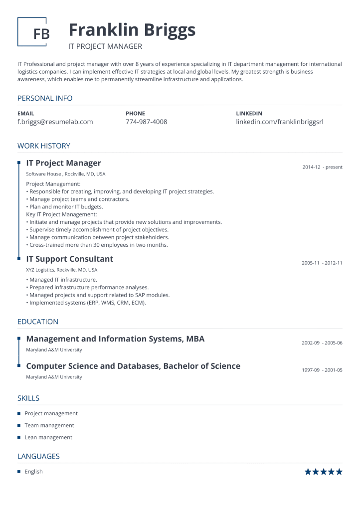 resume template squares