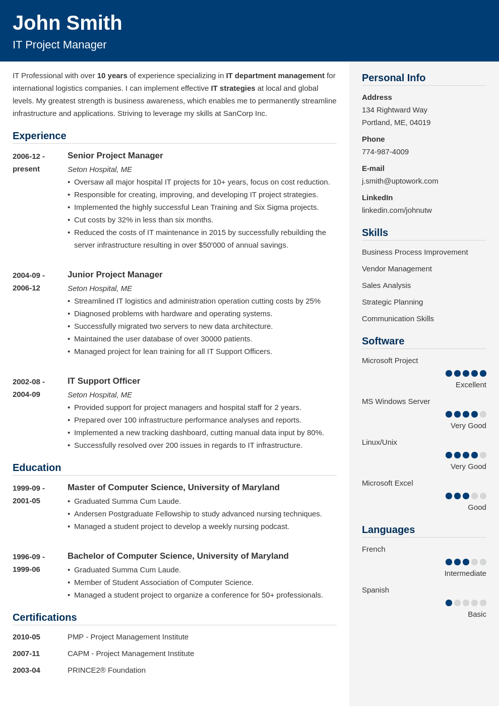 Basic Resume Samples 2022