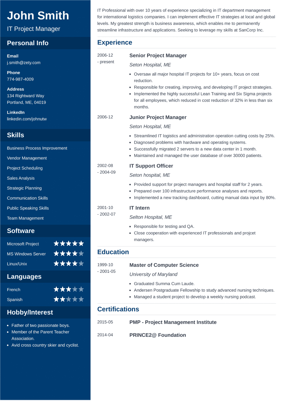 20  CV Templates That Will Get You the Job