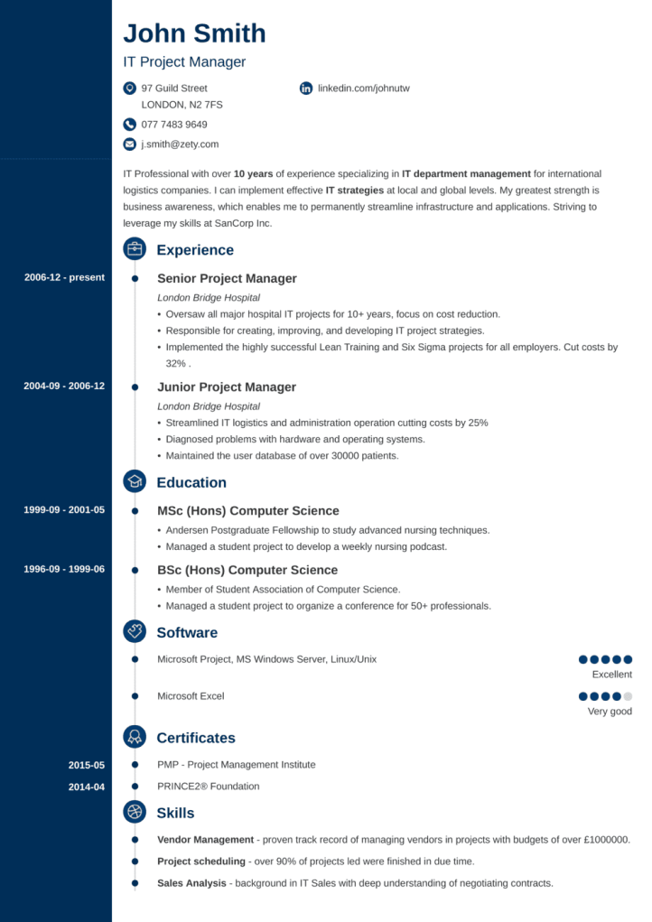 cv template concept