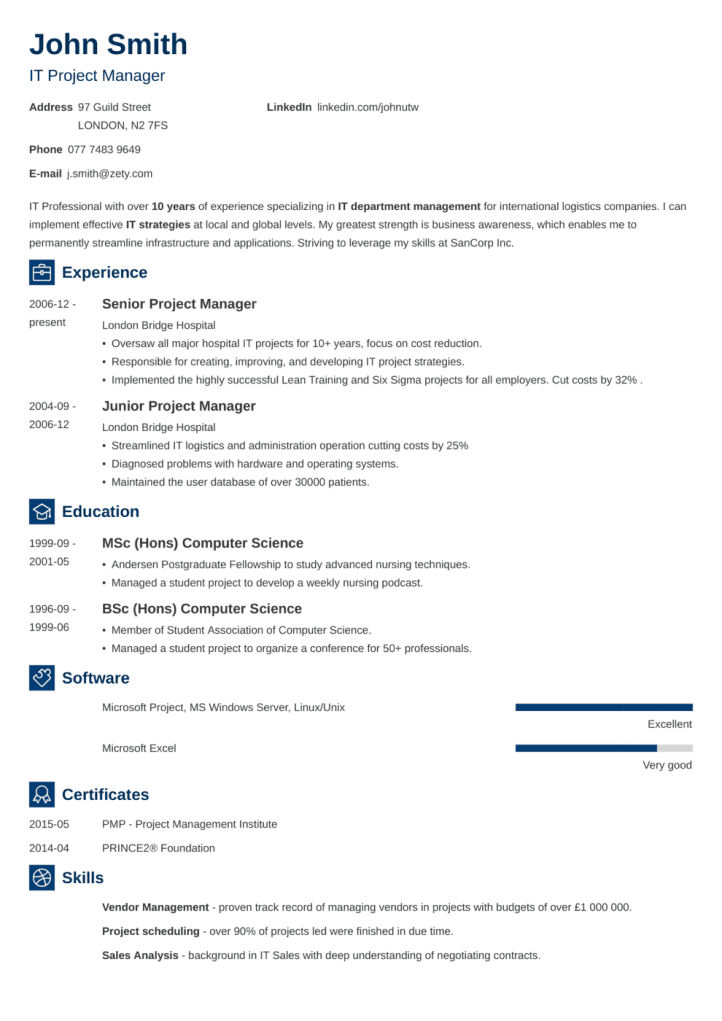 cv template newcast