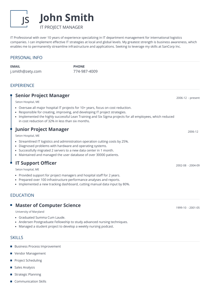 cv template squares