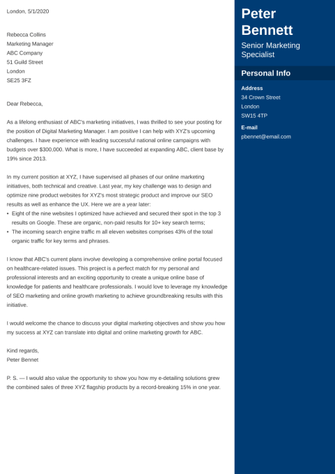 20 Best Cover Letter Templates 2023 Ready 
