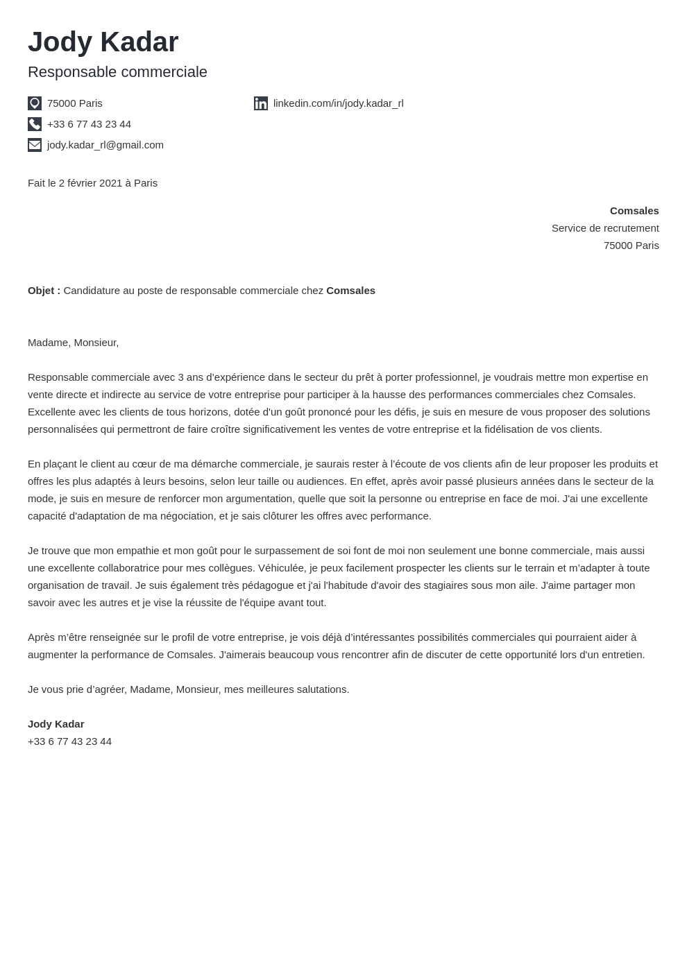 Faire une lettre de motivation en ligne design avec Resumelab