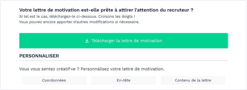 Faire Une Lettre De Motivation En Ligne Design Avec Resumelab