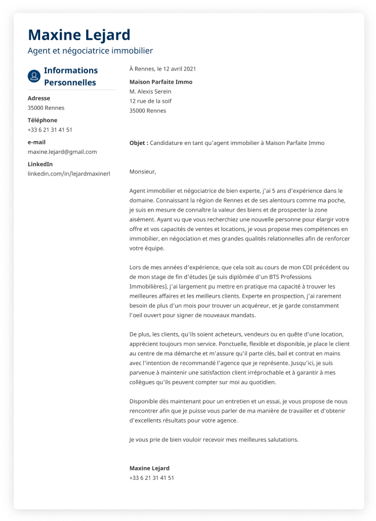 100+ exemples de lettres de motivation gratuits (tout poste) — free download