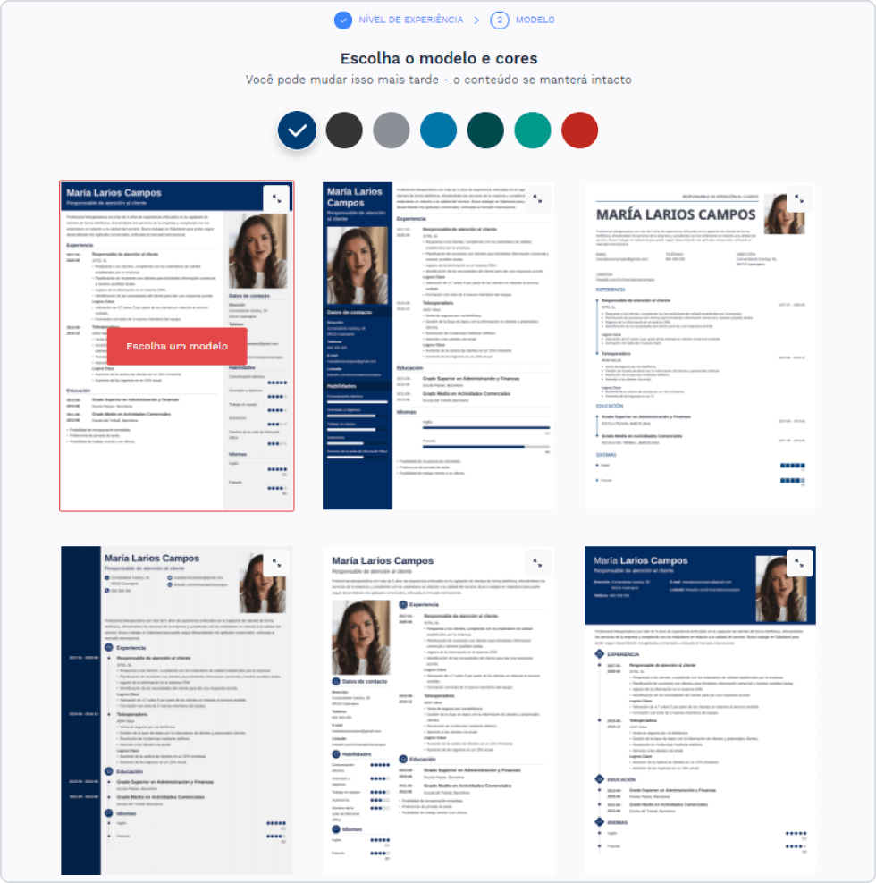 Gerador de currículo online - crie um currículo profissional