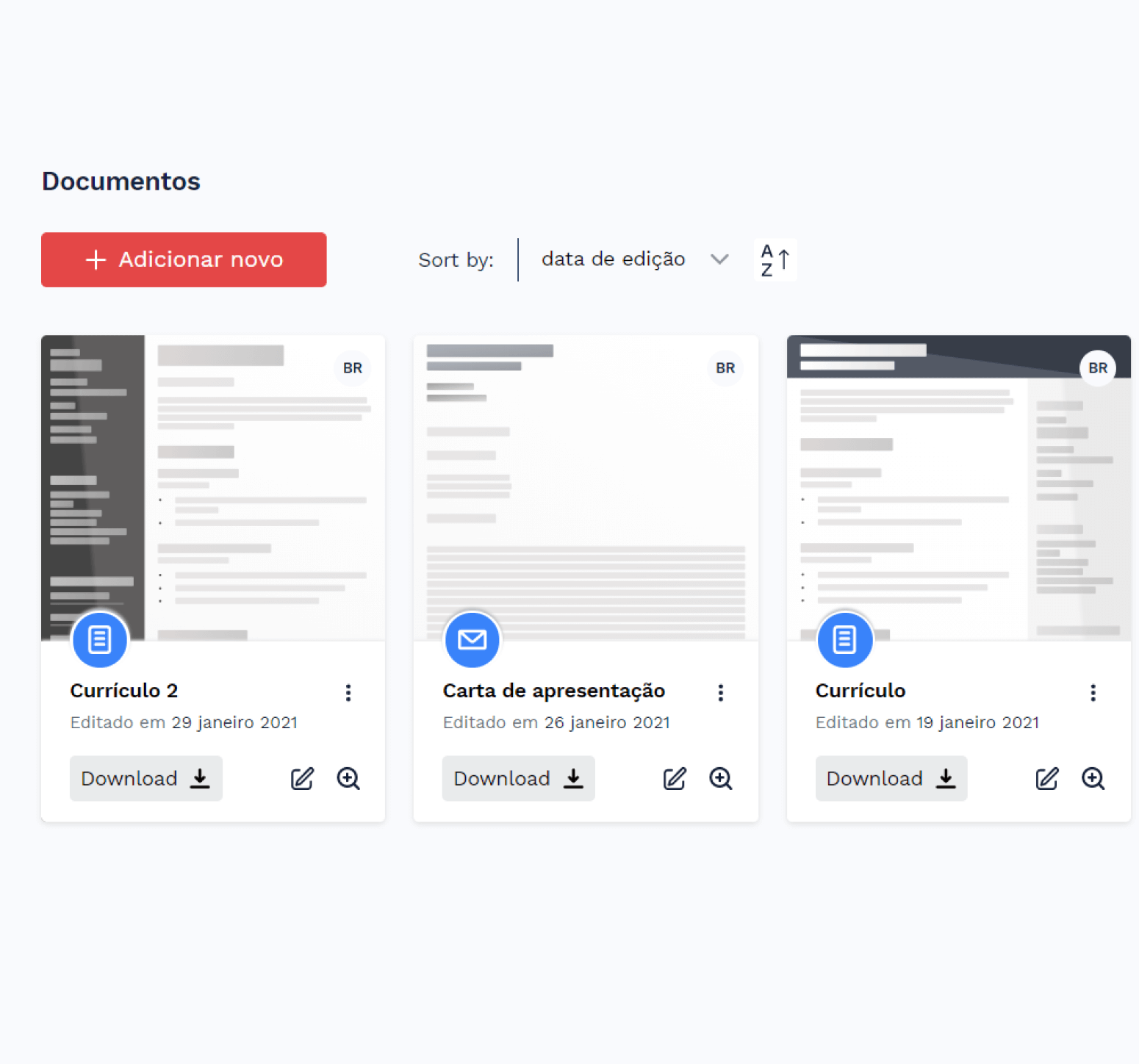 Gerador de currículo online - crie um currículo profissional