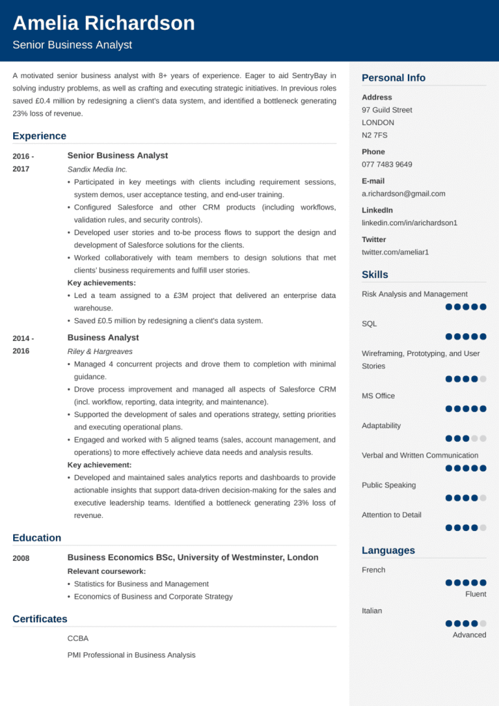 Good CV Examples & Sample CVs for the UK