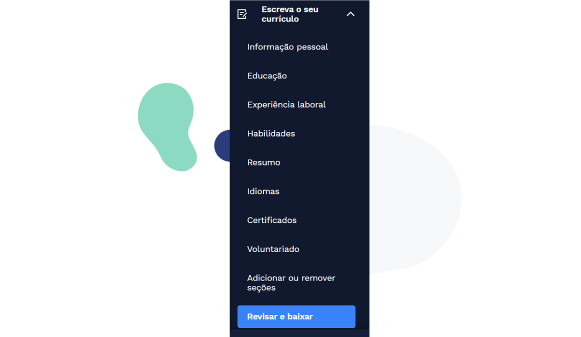 Gerador de currículos com +20 modelos prontos para baixar