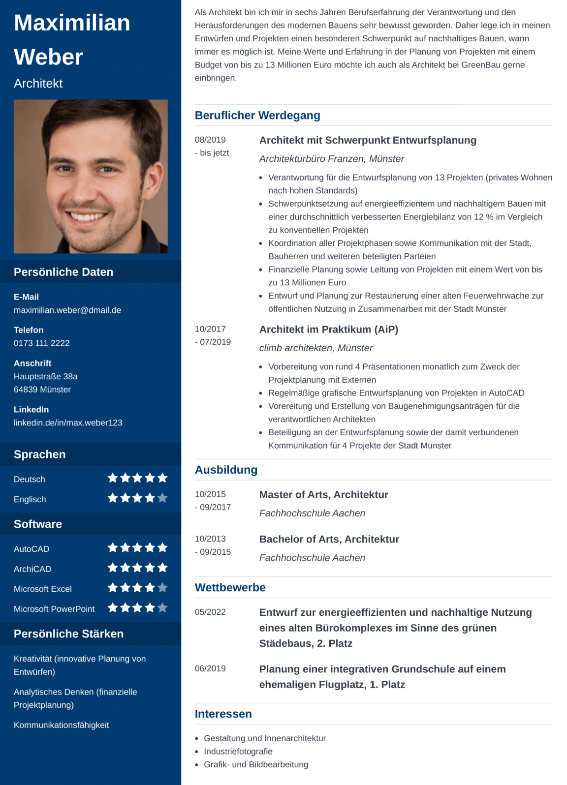 ResumeLab Professioneller CV Und Anschreiben Editor