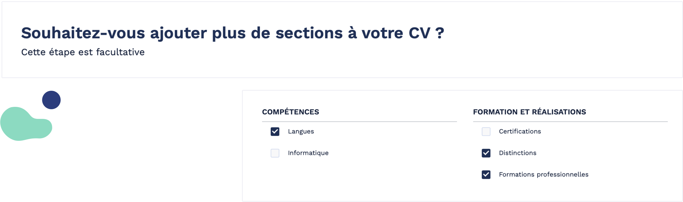 Faire son CV rapidement