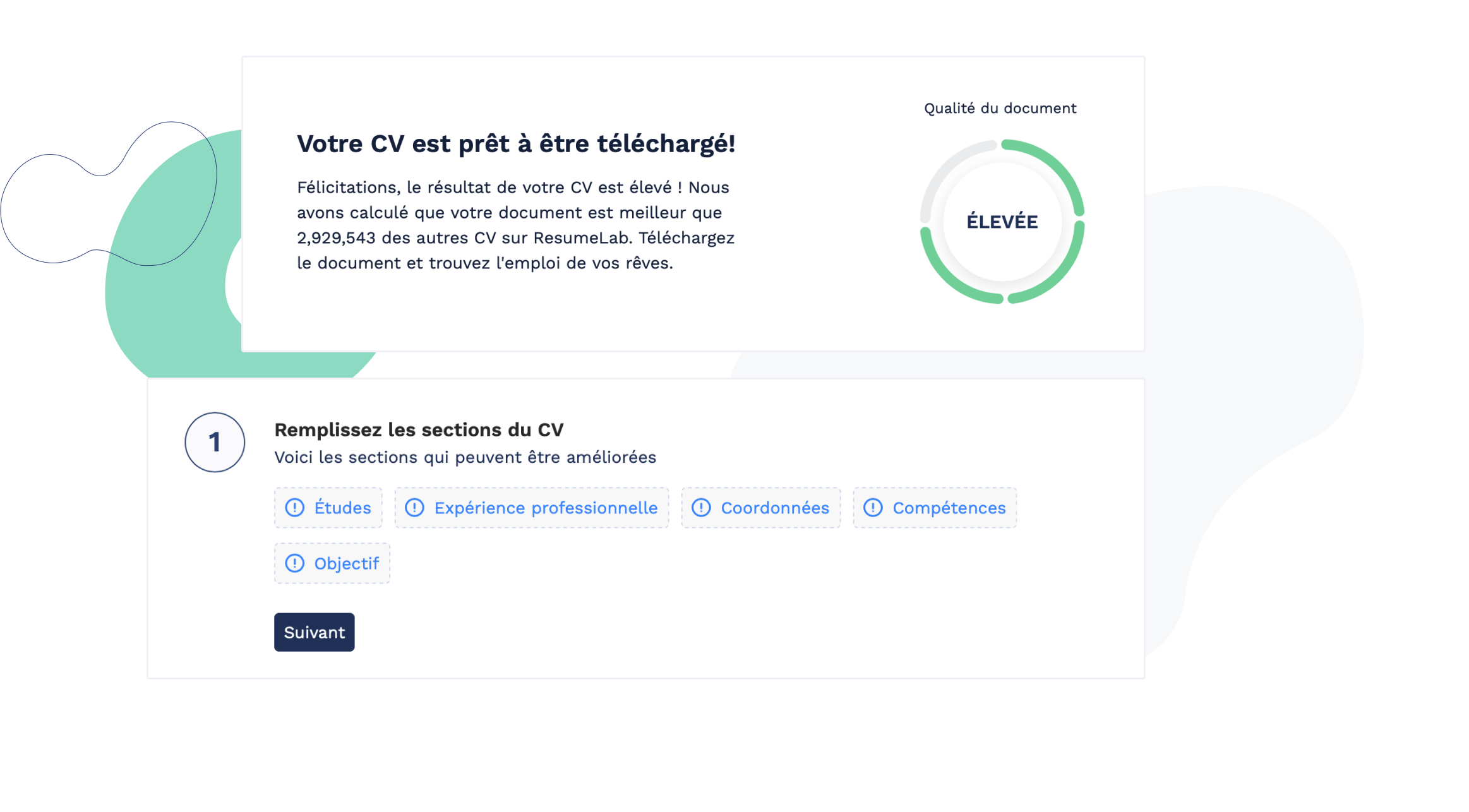 Finaliser son CV en ligne