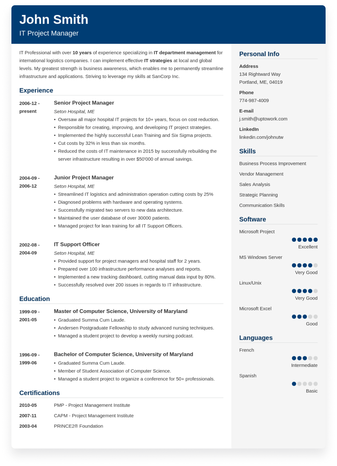 free online cv maker