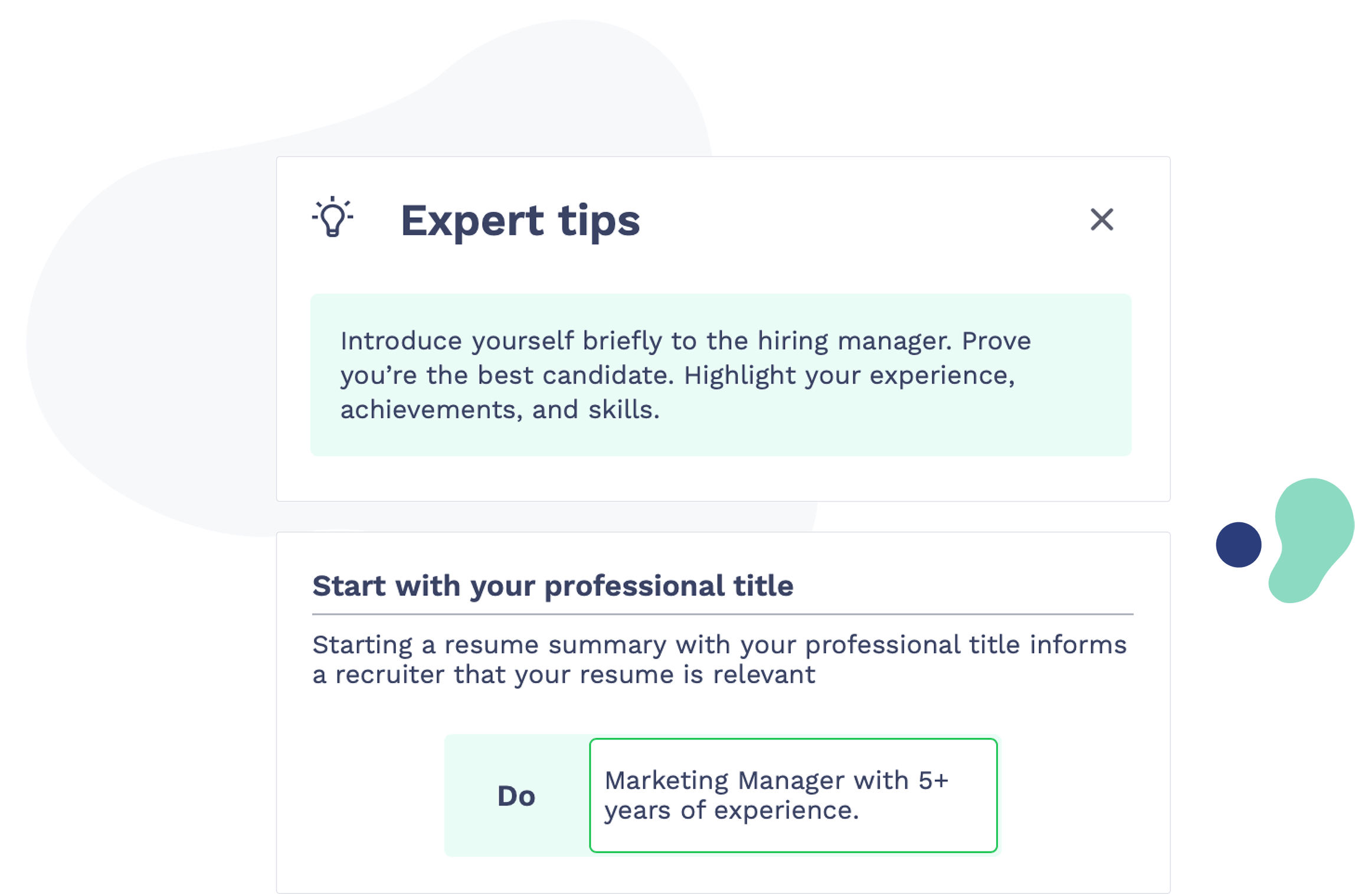 CV builder expert tips