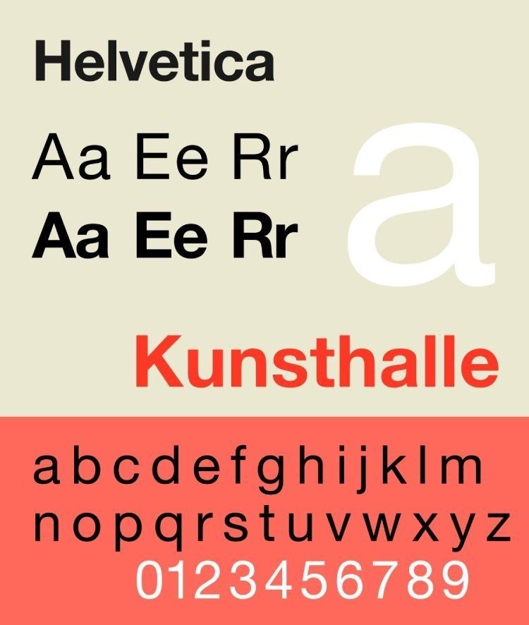 Font per Curriculum Helvetica