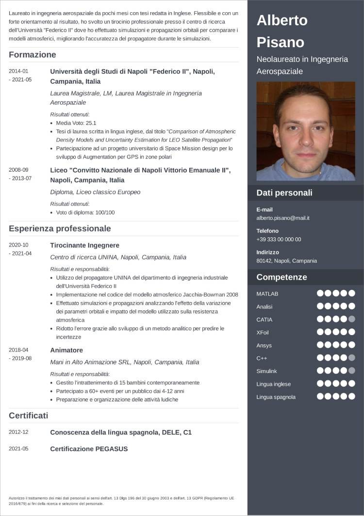 21 Curriculum Vitae Vuoto In PDF Da Compilare E Stampare 21 Curriculum Vitae Vuoto In PDF Da Compilare E Stampare