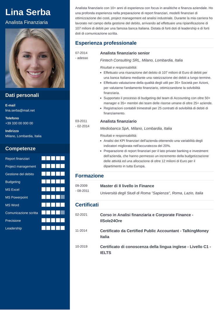 21 Modelli Di Curriculum Vitae Semplice Di Grande Impatto
