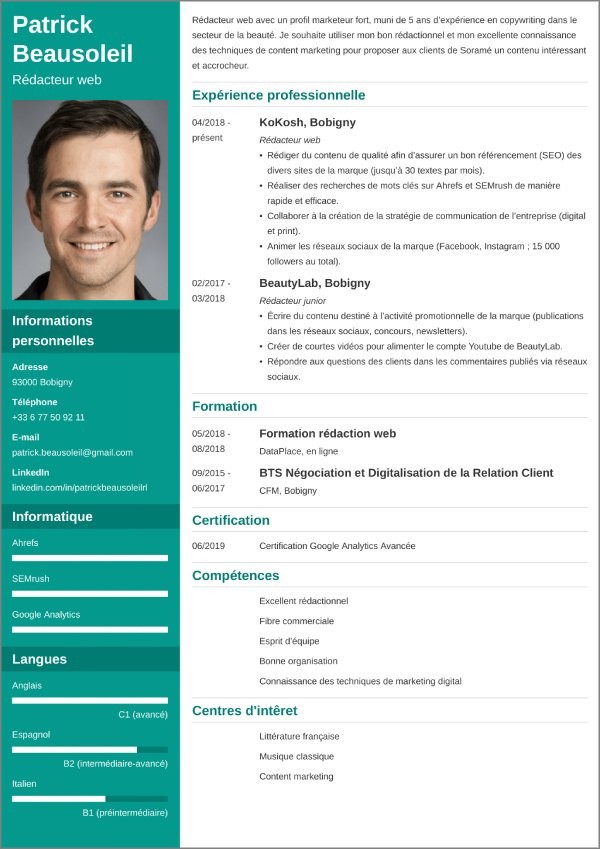 Pr sentation De CV Exemples Pour Une Mise En Page Au Top Pr sentation De CV Exemples Pour Une Mise En Page Au Top