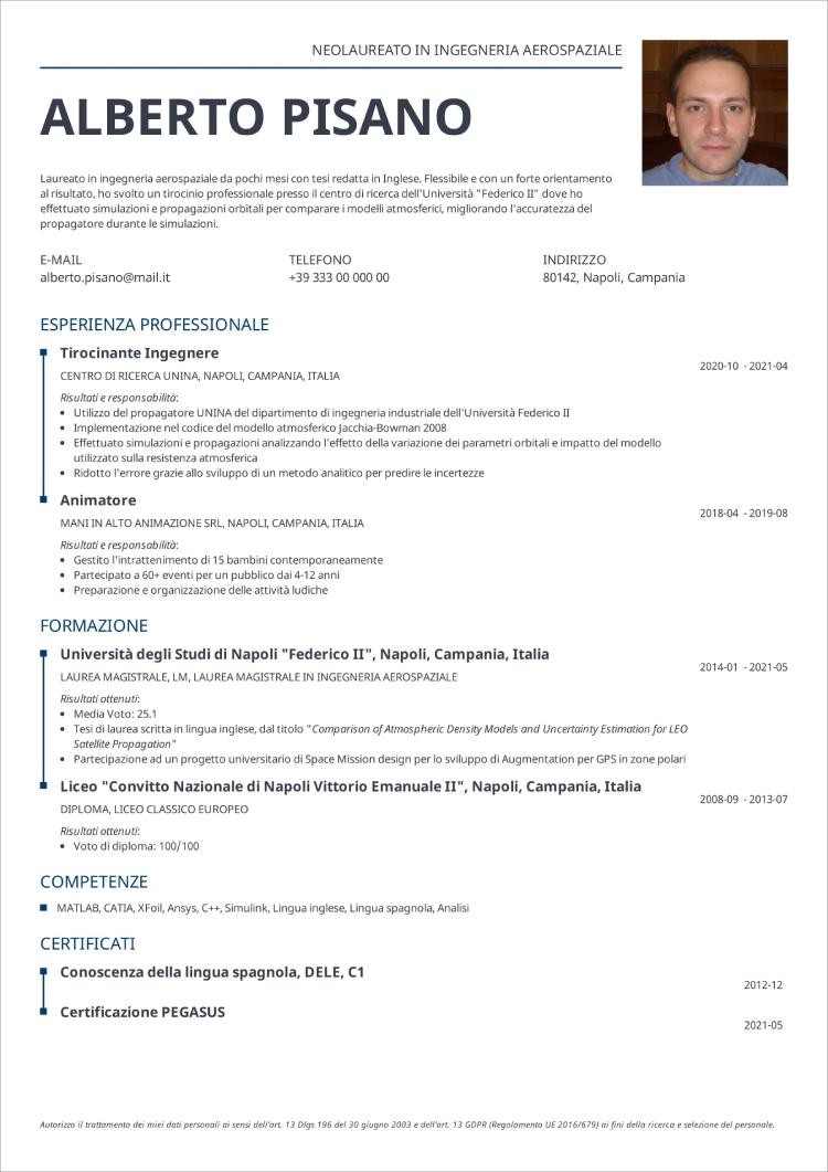 Modelli Di Curriculum Fac Simile Basta Col CV Word O Europeo Modelli Di Curriculum Fac Simile Basta Col CV Word O Europeo