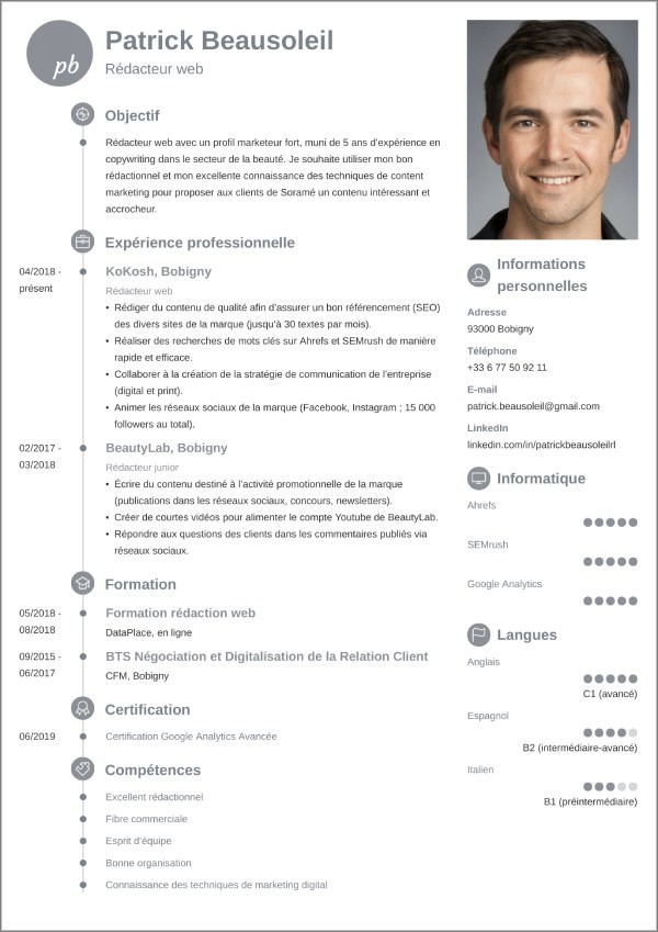 Pr sentation De CV Exemples Pour Une Mise En Page Au Top Pr sentation De CV Exemples Pour Une Mise En Page Au Top