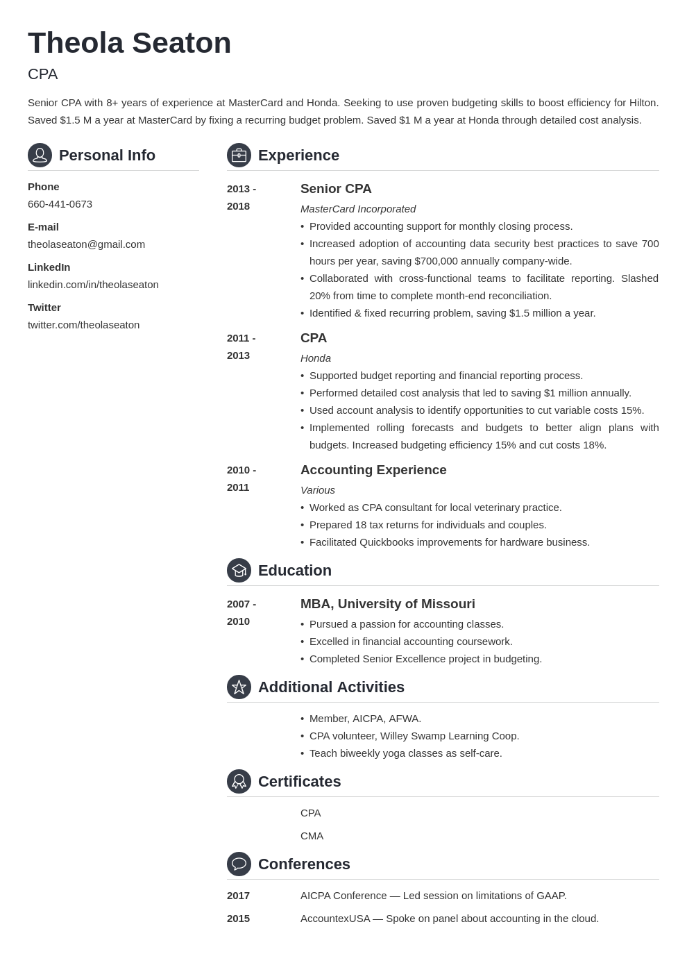 accounting template crisp