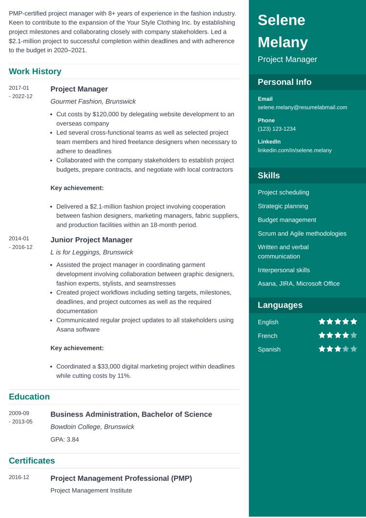 ATS-friendly resume template