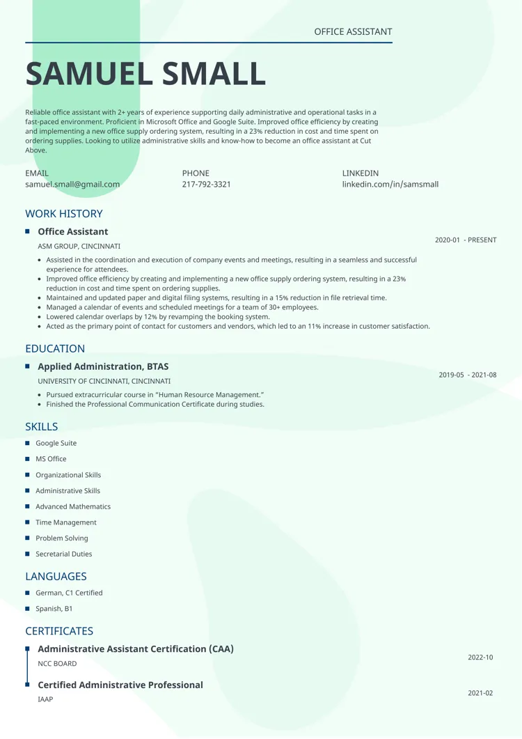 Blank Resume Templates For Quick Filling In
