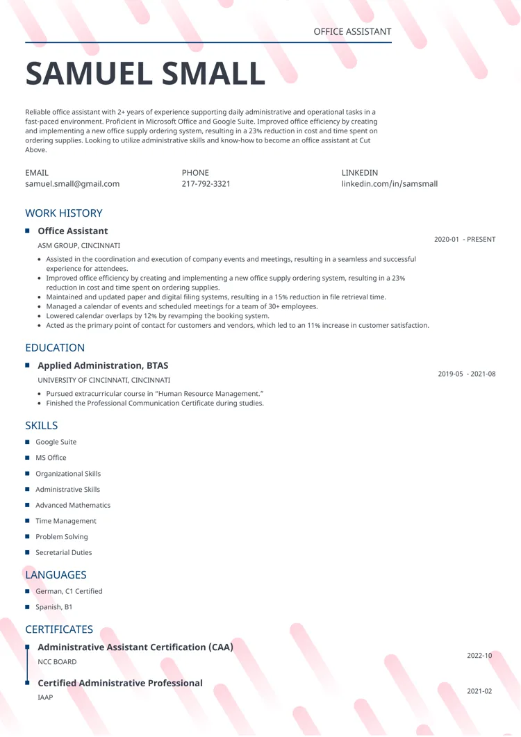 blank resume template Dynamic