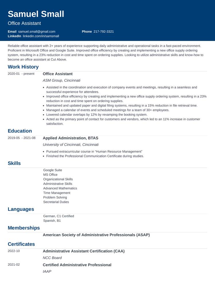 blank resume template influx