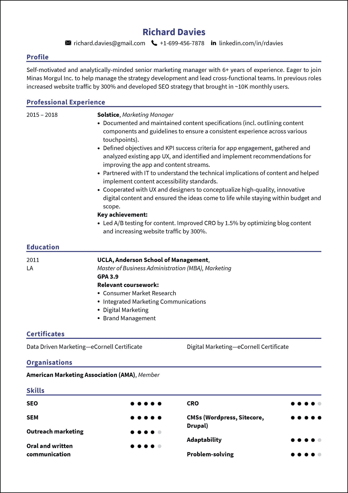 build resume for free online