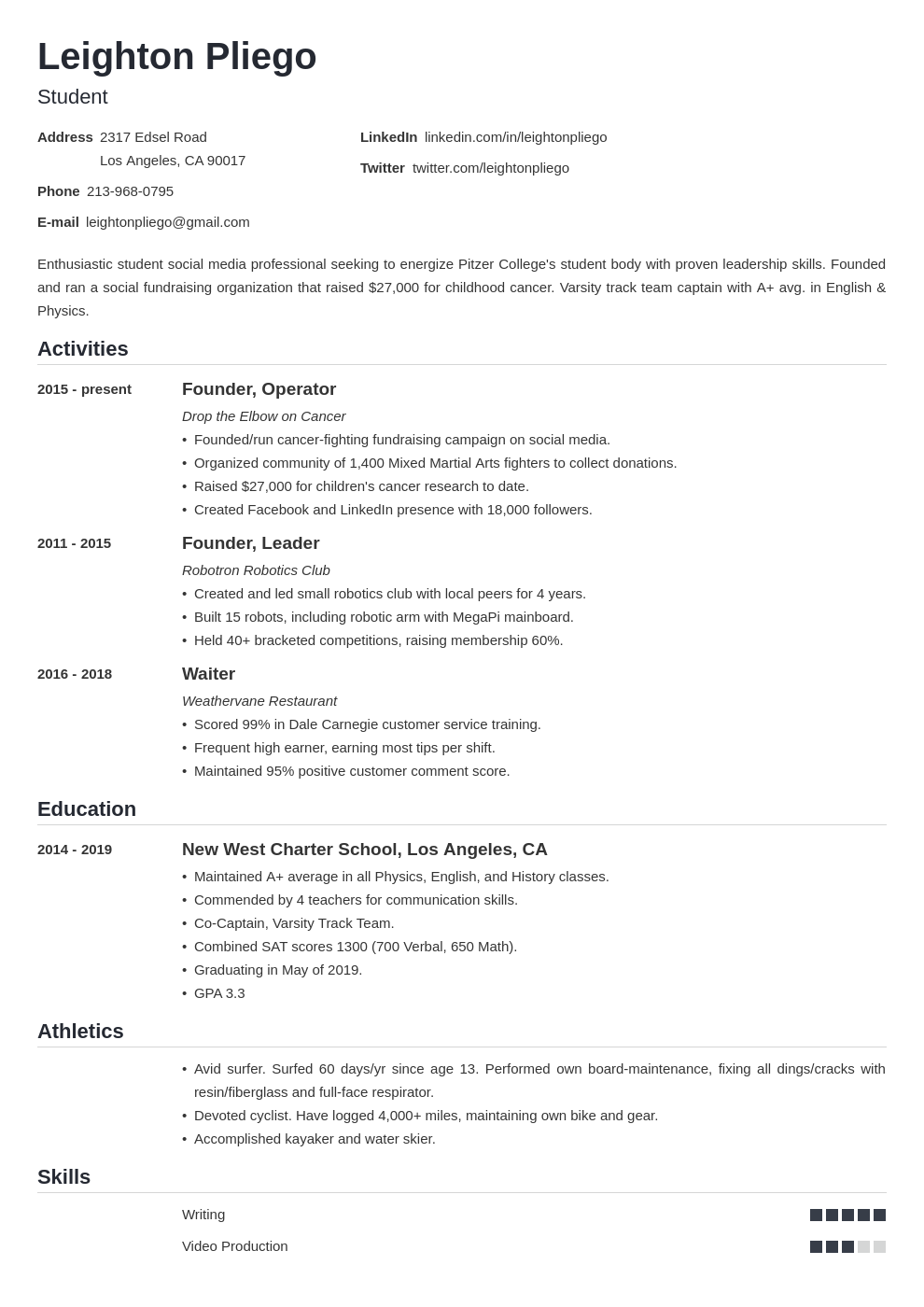 high-school-student-resume-template-for-college