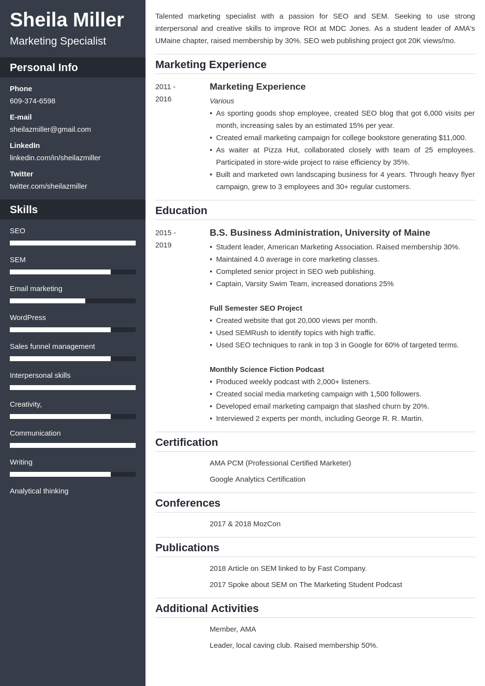 University Student CV Template—20+ Writing Tips & Samples