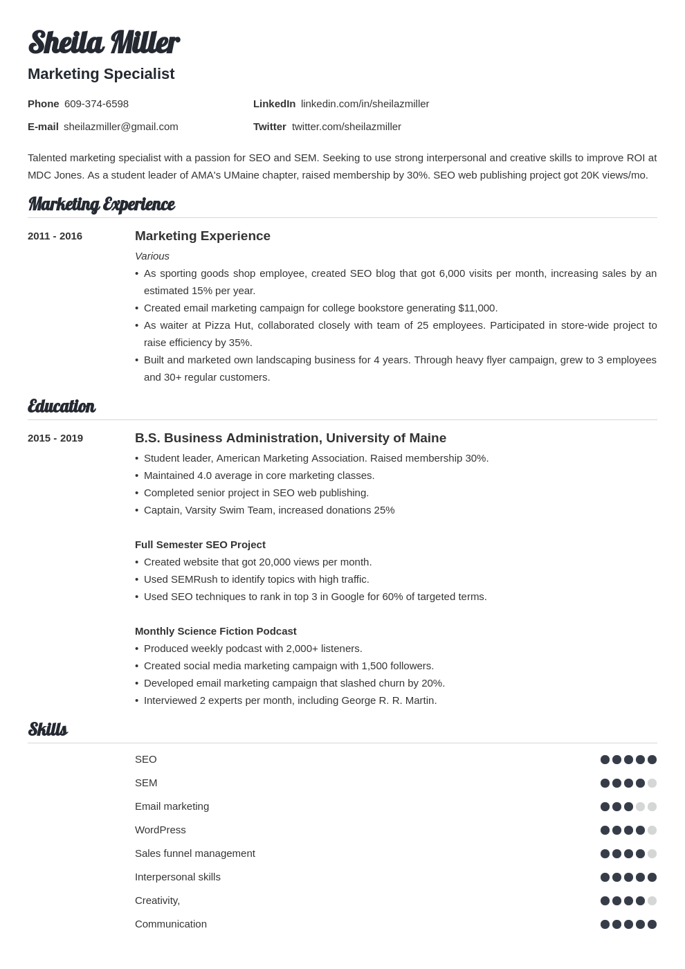 College Student Resume Examples & Templates to Use in 2022