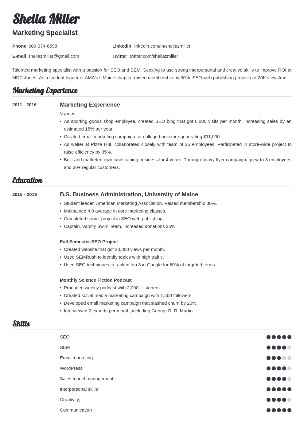 College Student Resume Example—26+ Writing Tips & Samples