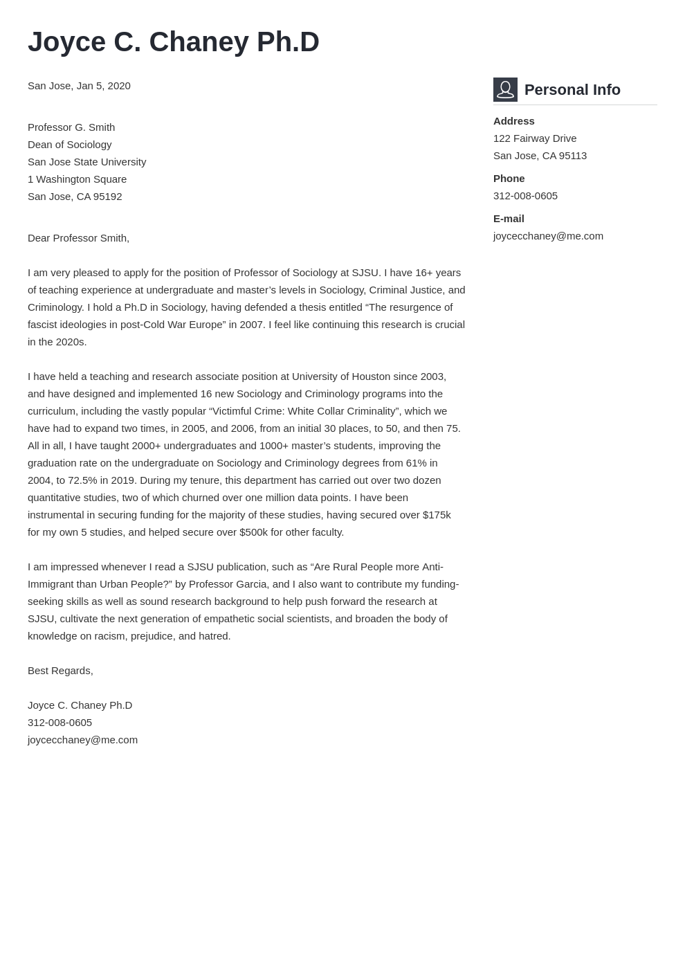 Academic Cover Letter: Samples & Ready-to-Fill Templates
